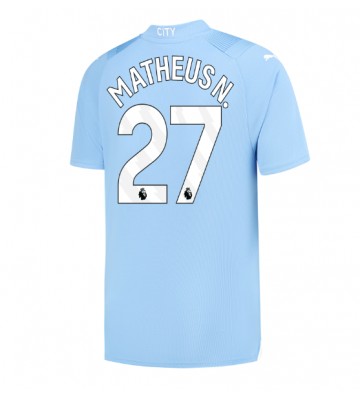 Manchester City Matheus Nunes #27 Koszulka Podstawowych 2023-24 Krótki Rękaw